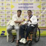 Ellavula Goutham won the gold medal in the P51 Sports Class at the 5th India Taekwondo Open Para National Championship