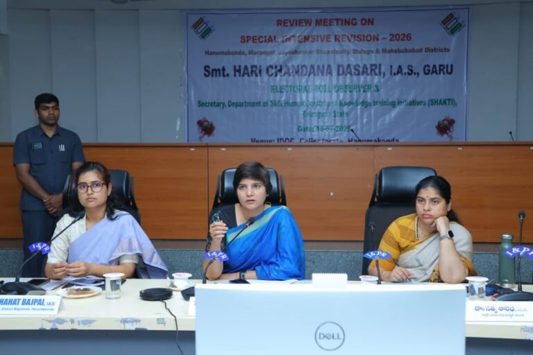 Telangana State Electoral Roll Observer Hari Chandana Dasari