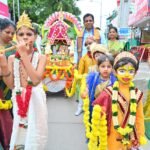 Alphores students celebrate Bonalu