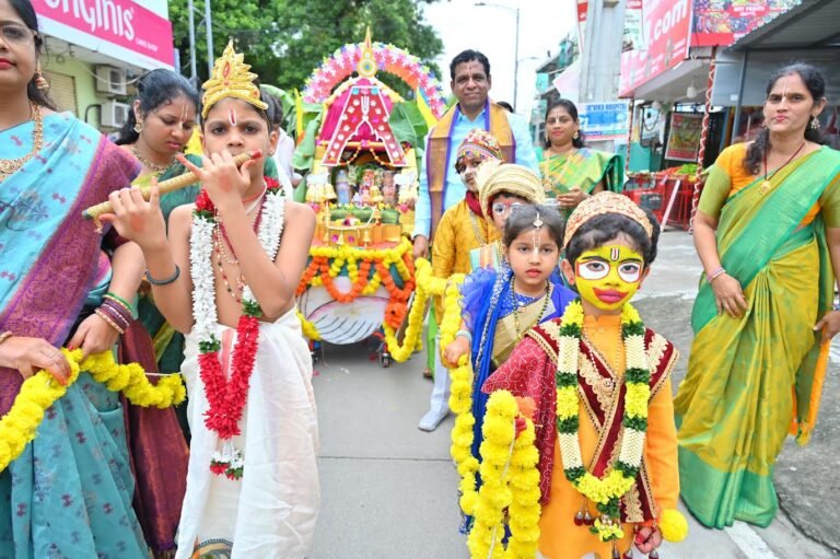 Alphores students celebrate Bonalu
