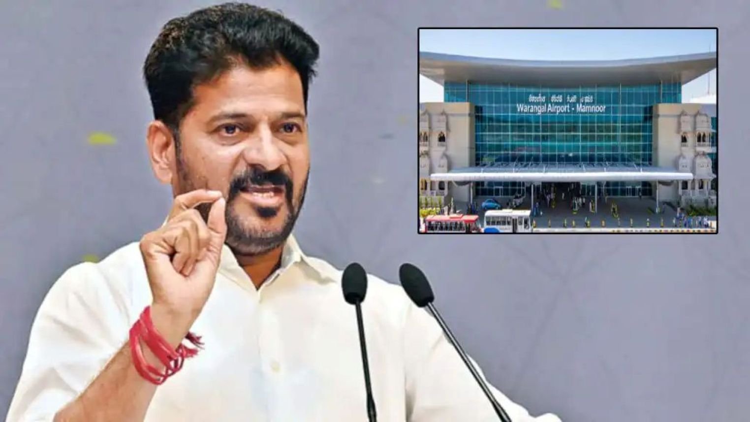 CM Revanth Reddy on Warangal Airport