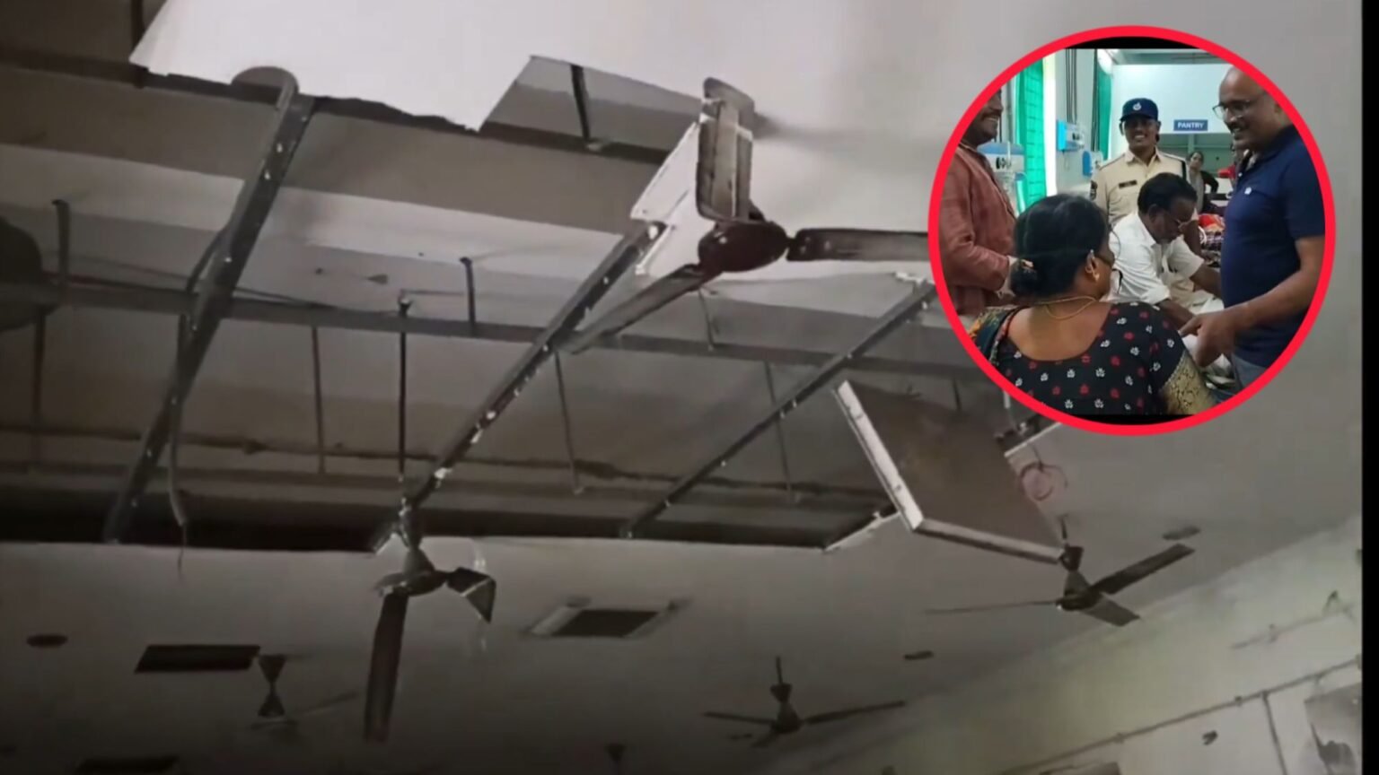 MGM Hospital ceiling plaster collapsed