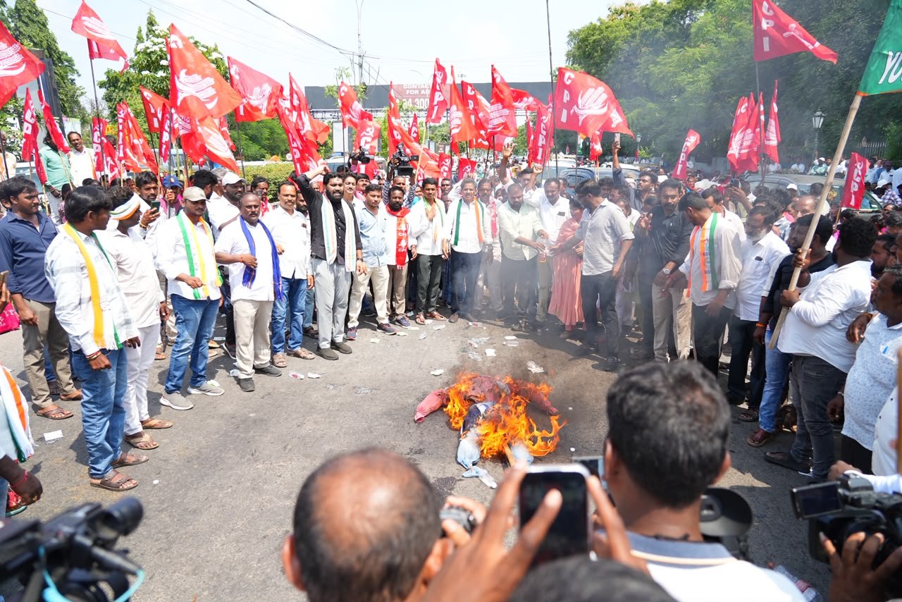 INDIA alliance took out massive rally